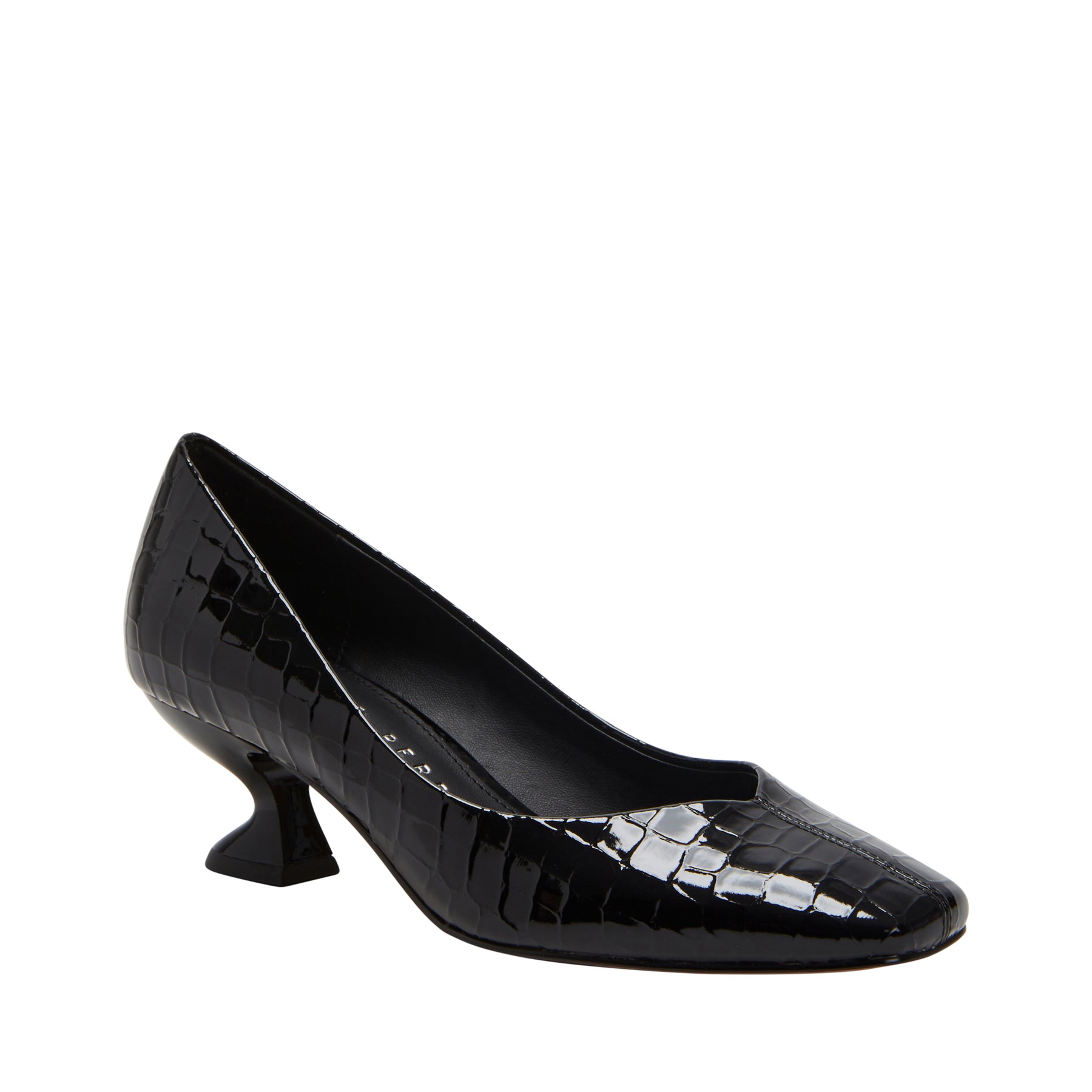 Classic Shiny Black PU Patent leather High Heels Shoes Women Pumps