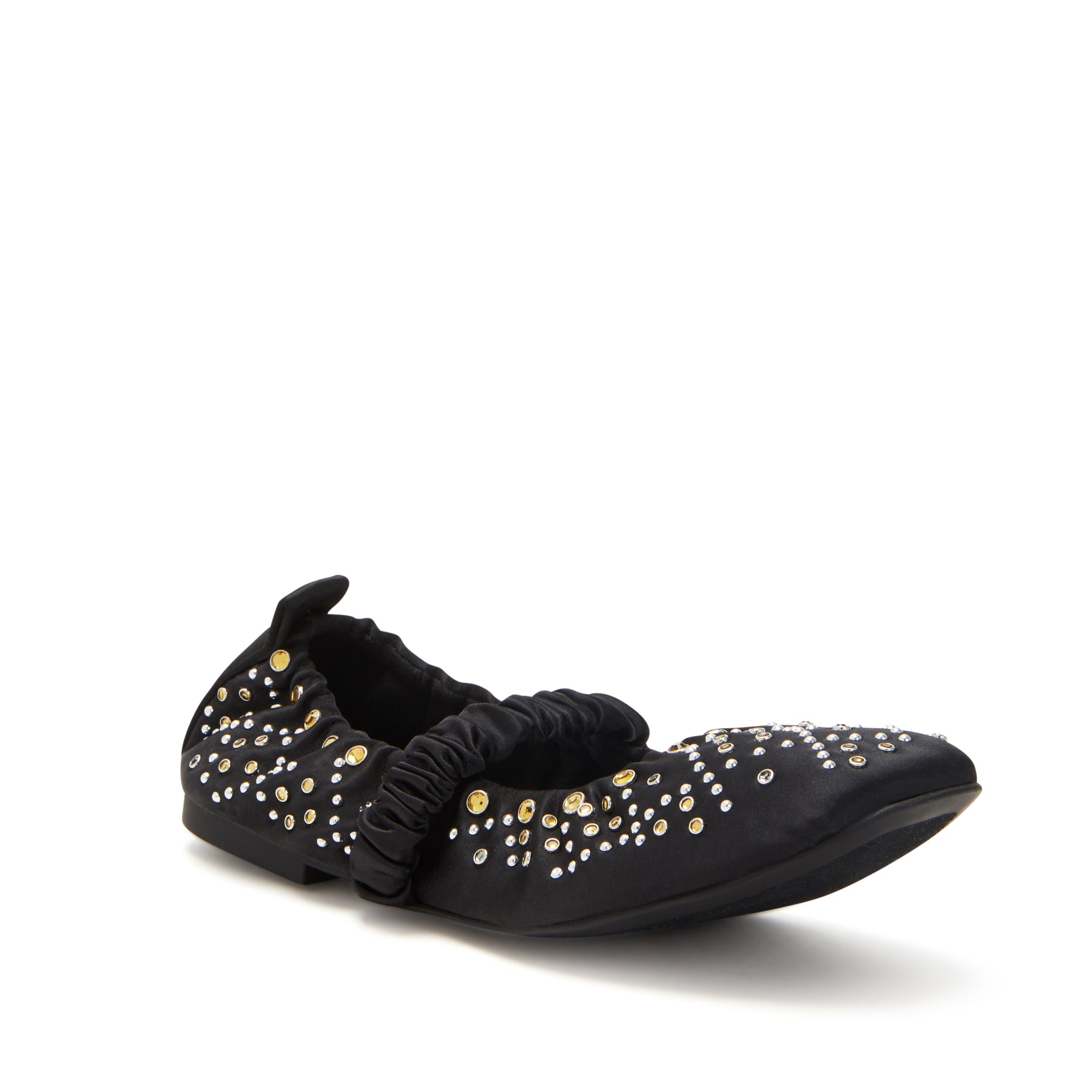 Black scrunch 2024 ballet flats