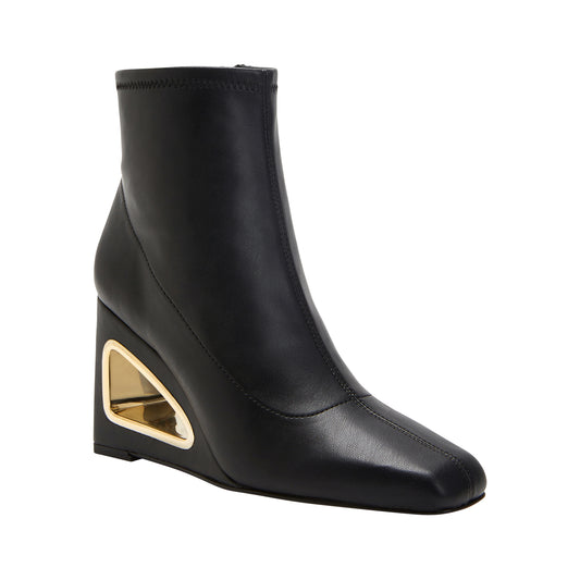 THE HOLLOW WEDGE BOOTIE in black