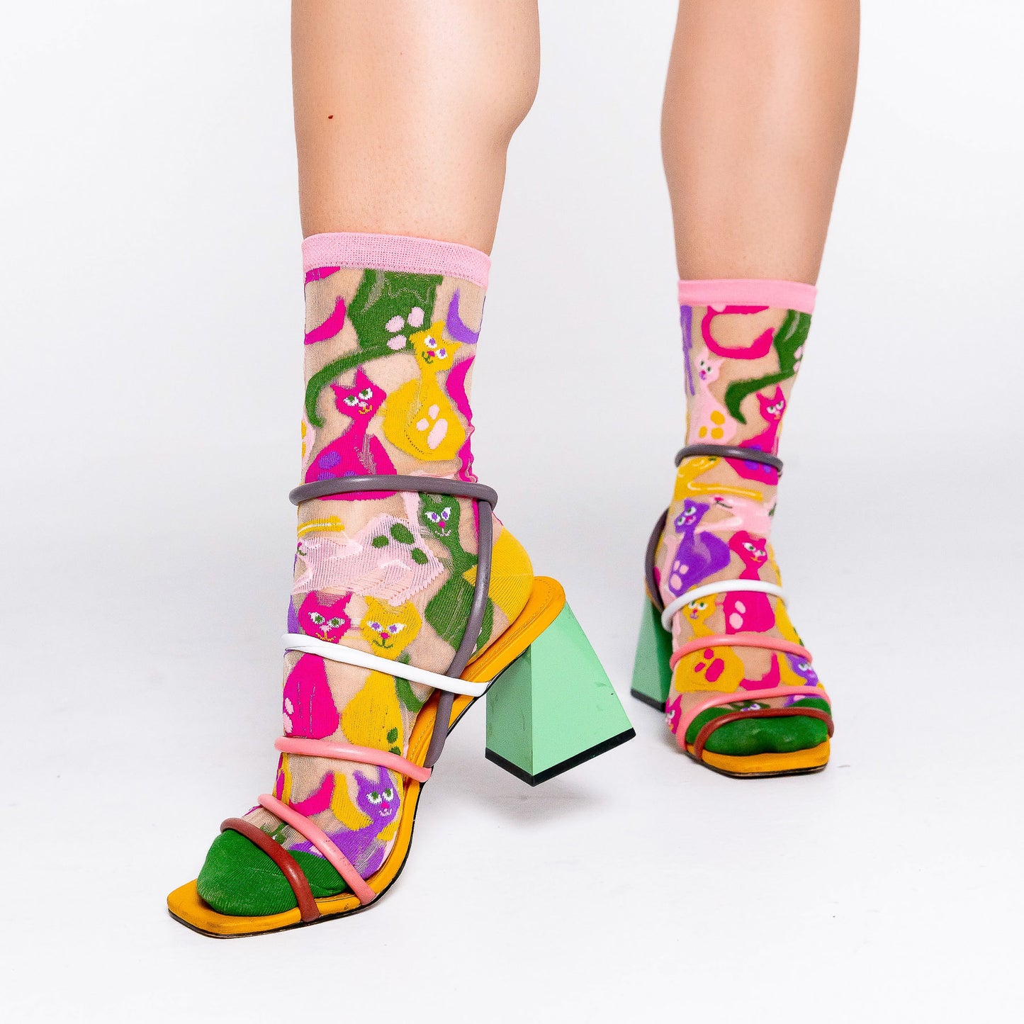 Dopamine Cats Sheer Sock