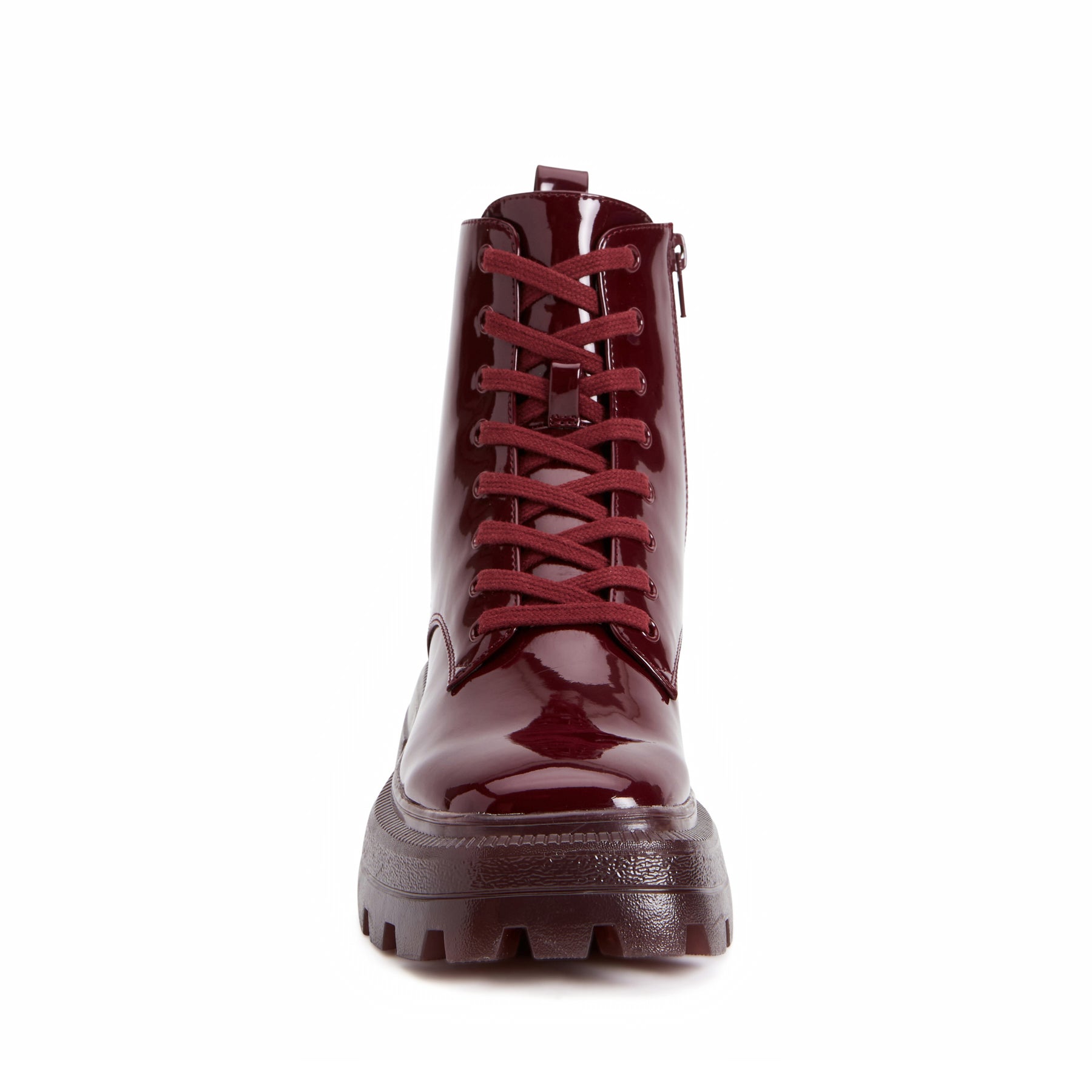 Burgundy combat boots on sale outfit